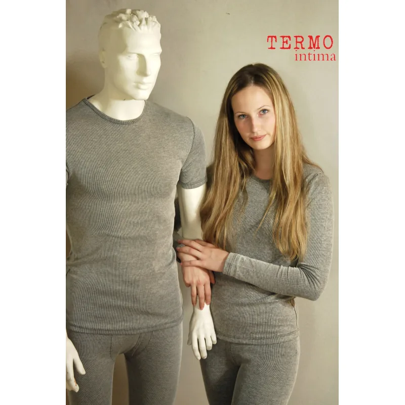 Dámske tričko termo dlhý rukáv RETRO funkčné - sivá, XL