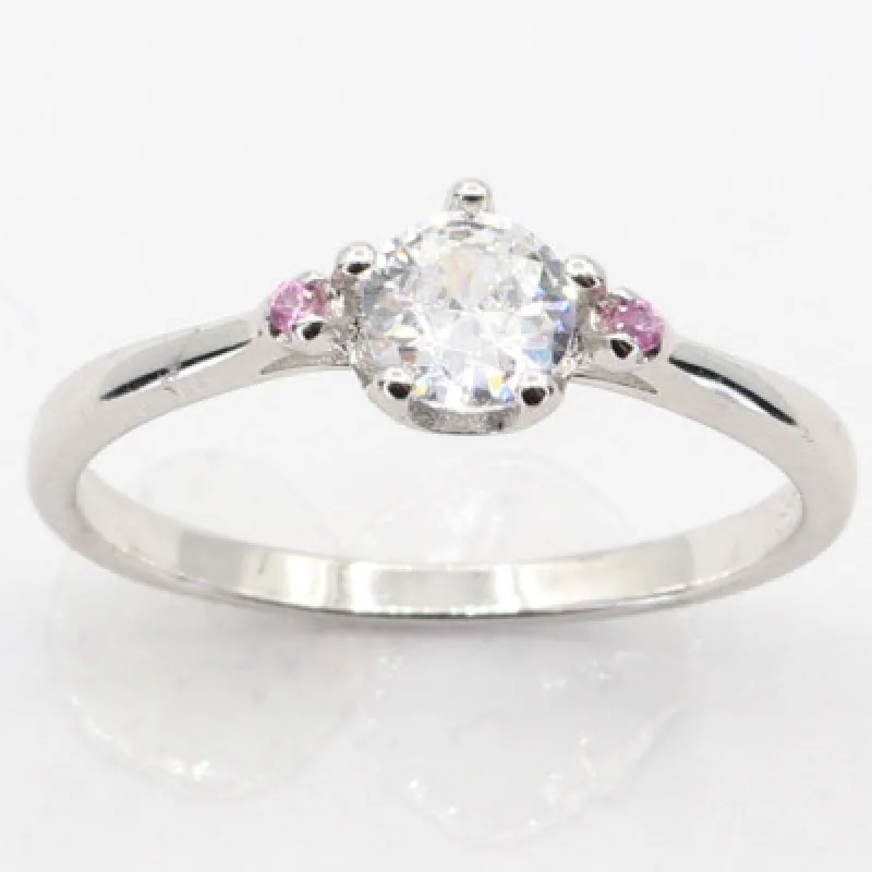 Strieborný prsteň s kameňom KA R3355, 48