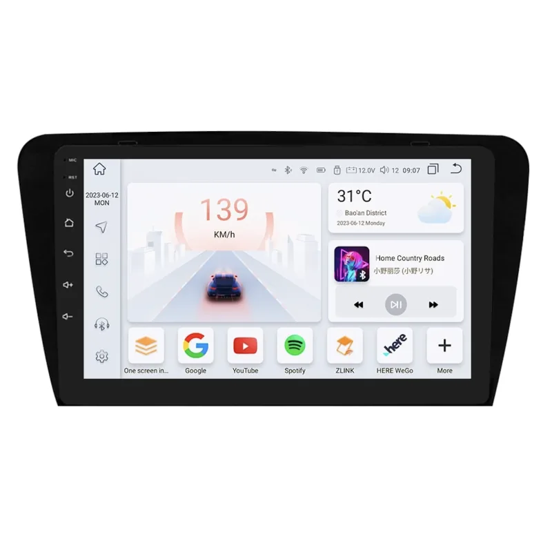 HIZPO KXSKDSKV102 Autorádio 10,1“ Android pro Škoda Octavia 3 Model: S101006 (6+64GB) CHR1679