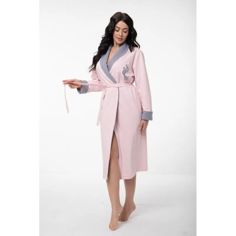 Bavlnený dámsky župan Fénix II ružový L