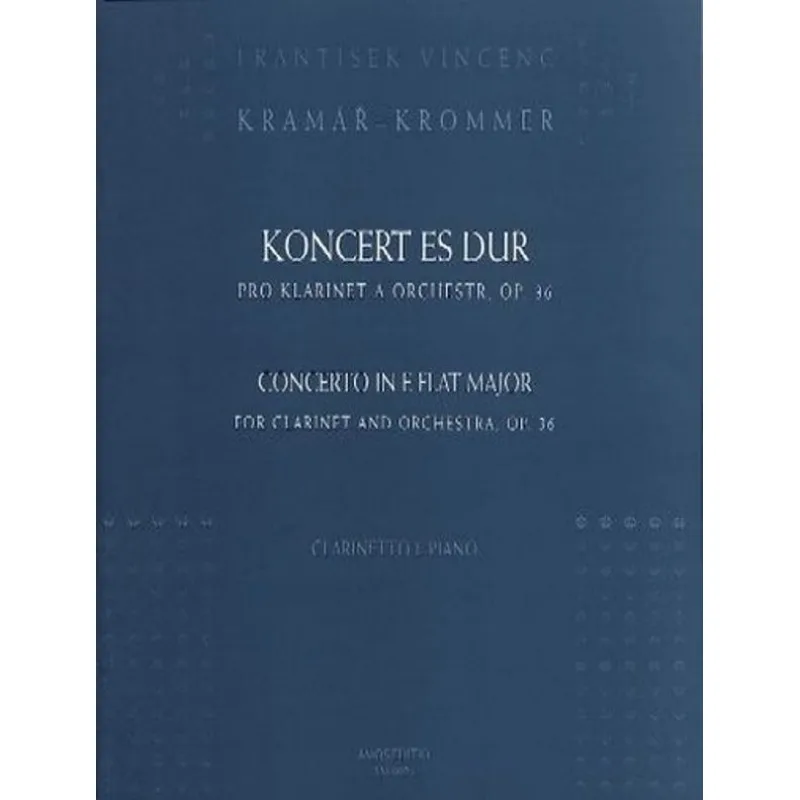 Amos Editio Koncert Es dur pro klarinet a orchestr, op. 36