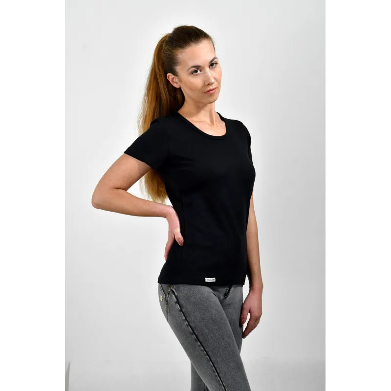 Dámske funkčné tričko TERMOintima Klasik KR Black - XL, čierne