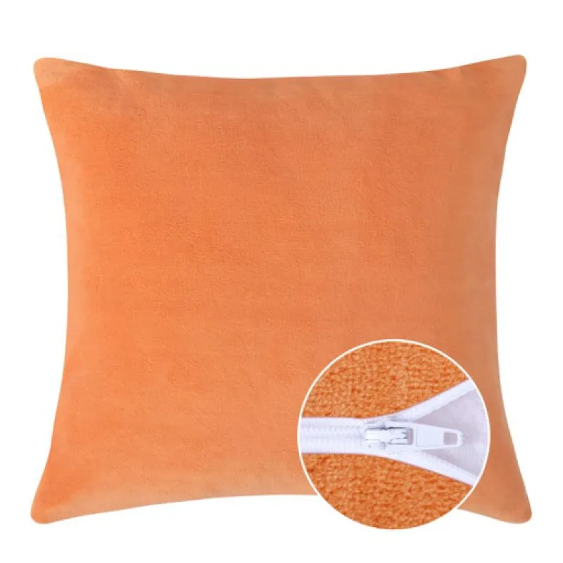 Bellatex Polštářek MIKRO Lososová - 40x40 cm se zipem