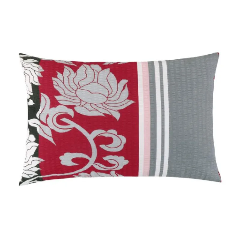 Bellatex Povláček na polštář, krep Pivoňka šedá - 40x60cm