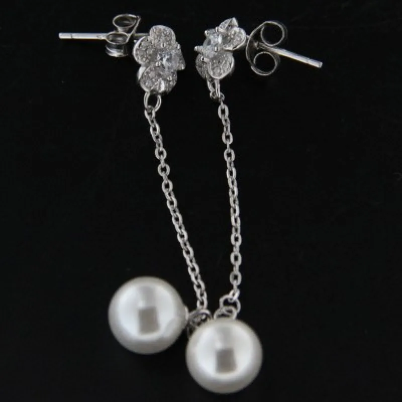 Strieborné náušnice na puzety KA E3089