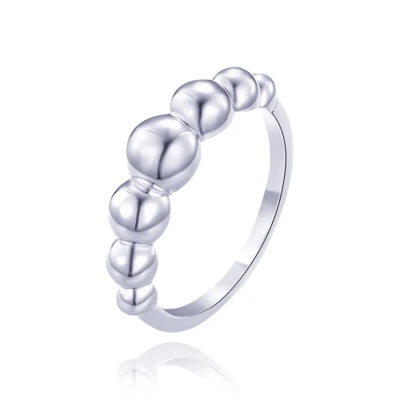 Strieborný prsteň s guľôčkami MINET JMAS0264SR, 53, 2.65 g