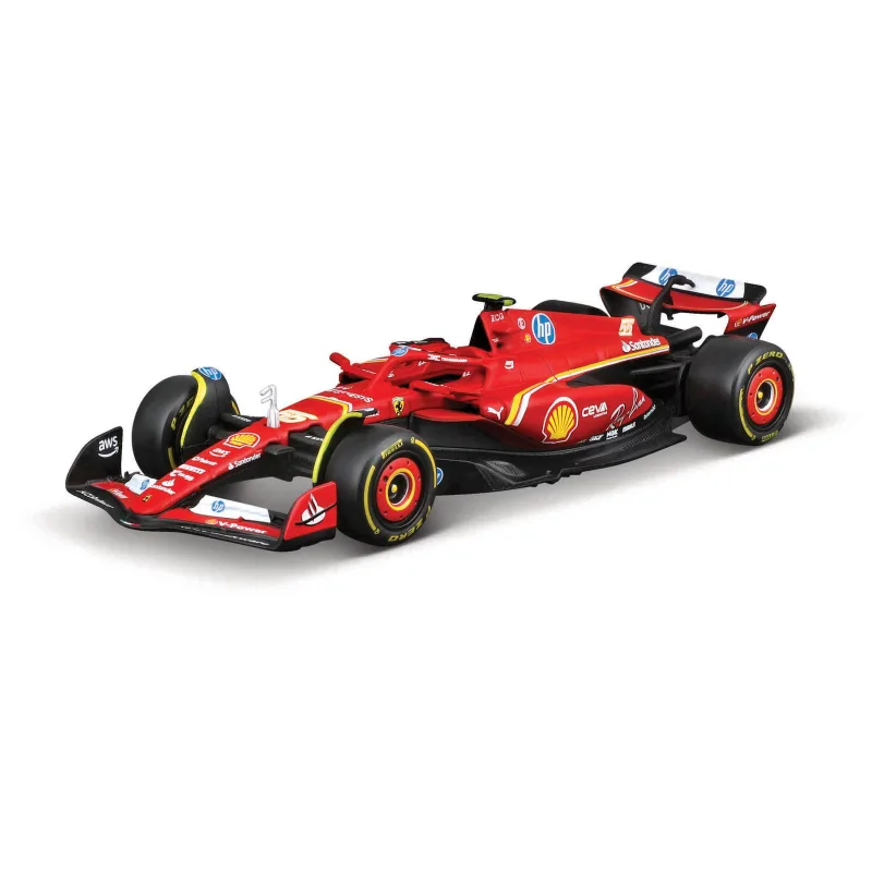 Bburago - RACE Formule F1, Ferrari Scuderia SF-24 (2024), # 55 Carlos Sainz, 1:43