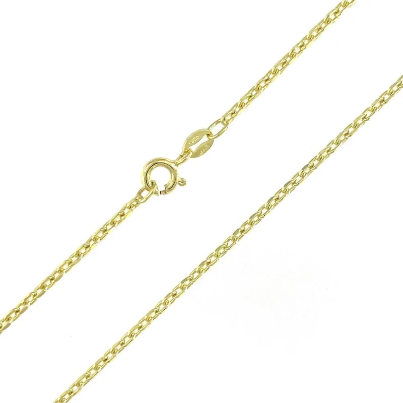 Strieborná pozlátená retiazka ankr dĺžka retiazky 50cm