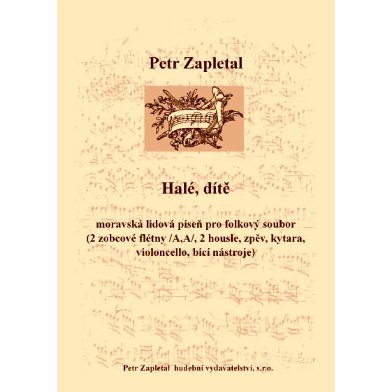 NotaNota Halé, dítě“ pro folkový soubor