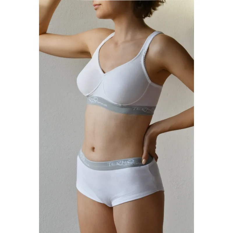Športová podprsenka TERMOintima - biela, 80 A