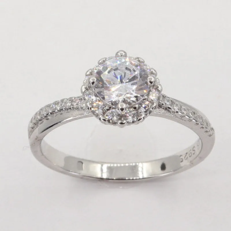 Strieborný prsteň s kameňom KA R3244, 56