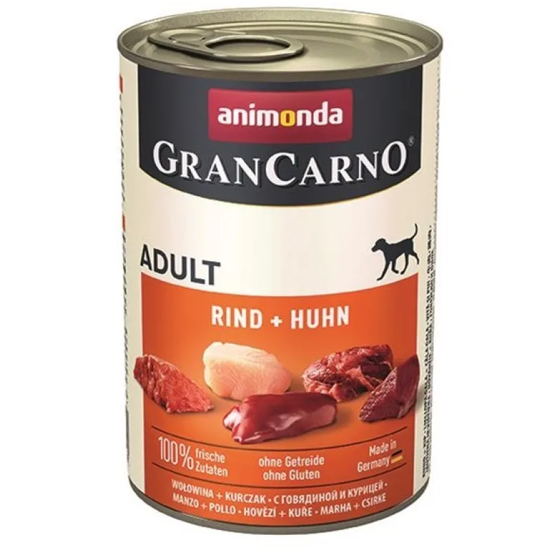 Animonda GRANCARNO dog adult hovädzie a kura konzerva 6x 800 g