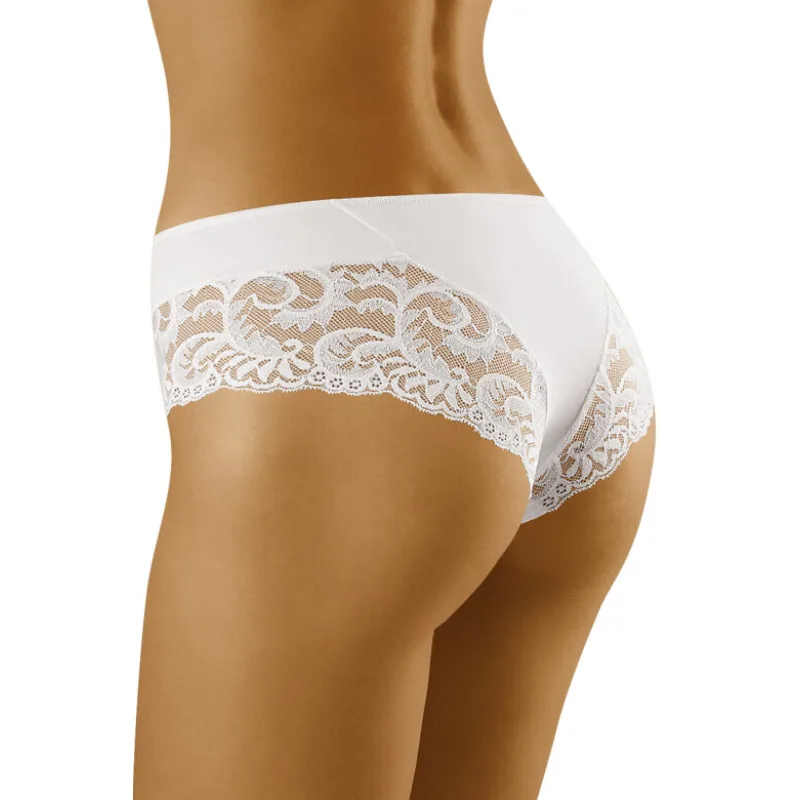 Dámske nohavičky s čipkou Cara biele M