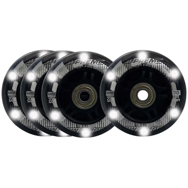 Supreme Venice Light Up Kolečka Na Brusle 4-balení (76mm)