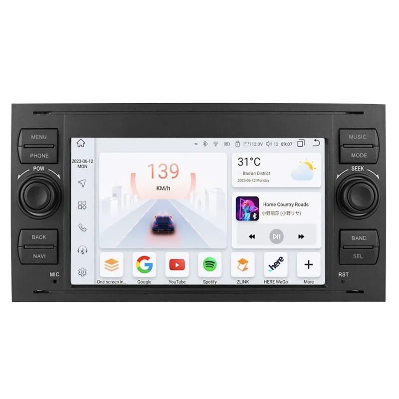 HIZPO 06FOCUS7001 Autorádio 7“ Android 13 pro Ford Barva rámečku: Černá, Model: 6S06FOCUS7001 (6+64GB) CHR6S06FOCUS7001BP