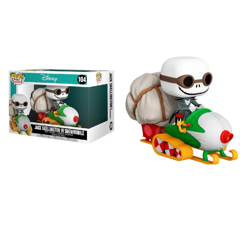Pop! Rides - Disney - Nightmare before Christmas - Jack Skellington in Snowmobile (Oversized, 18 cm)