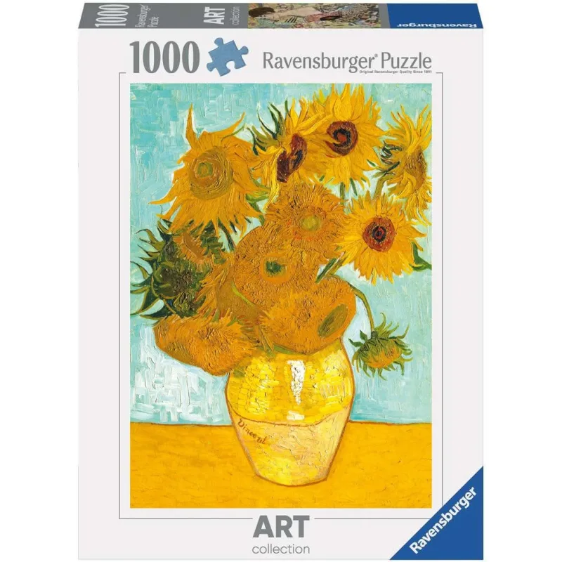 Puzzle Ravensburger 1000 dielikov Art Collection: V. van Gogh - Slnečnice