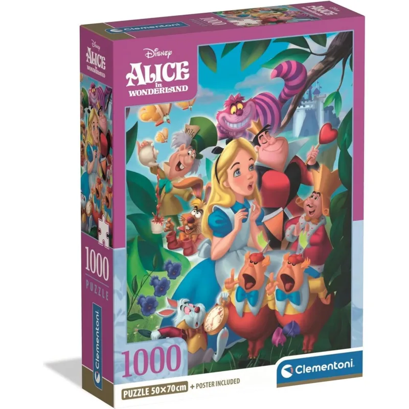 Puzzle Clementoni 1000 dielikov Alica v krajine zázrakov