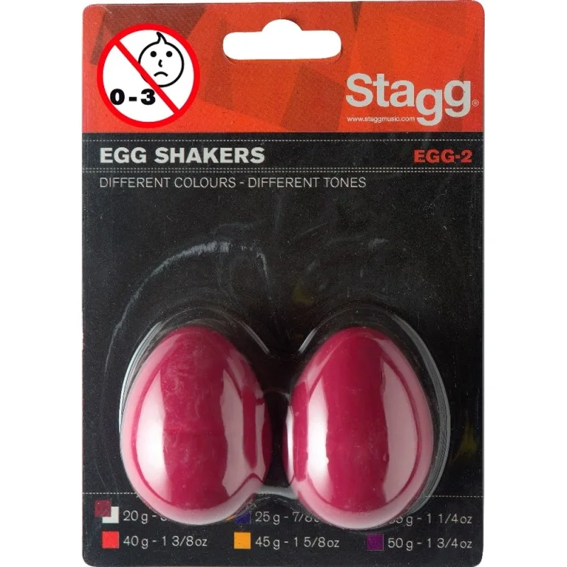 Vajíčka pár (červená) Stagg EGG-2 RD