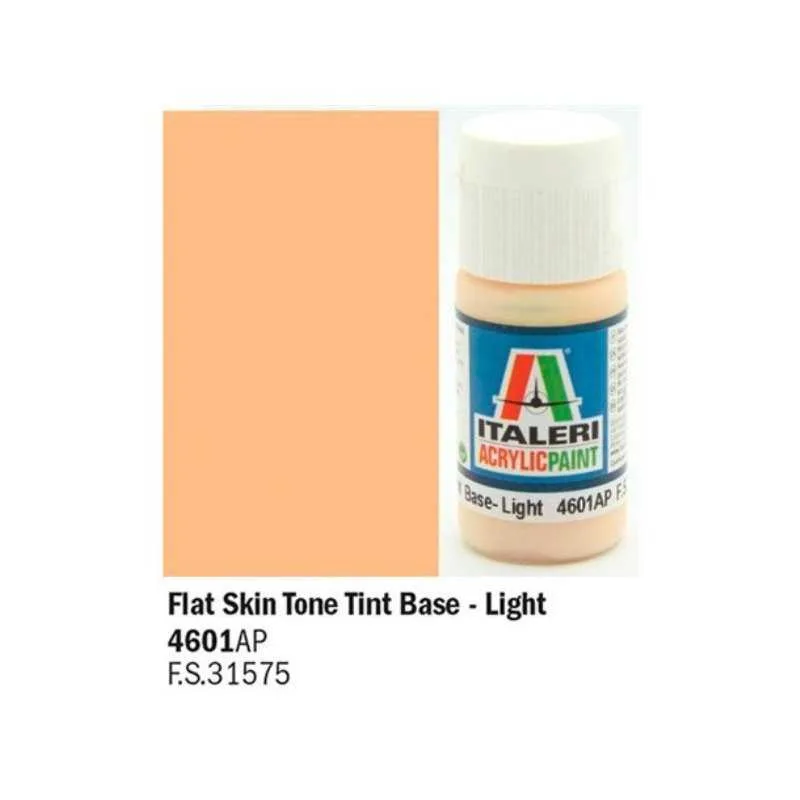 Italeri farba akryl 4601AP - Flat Skin Tone Tint Base - Light 20ml