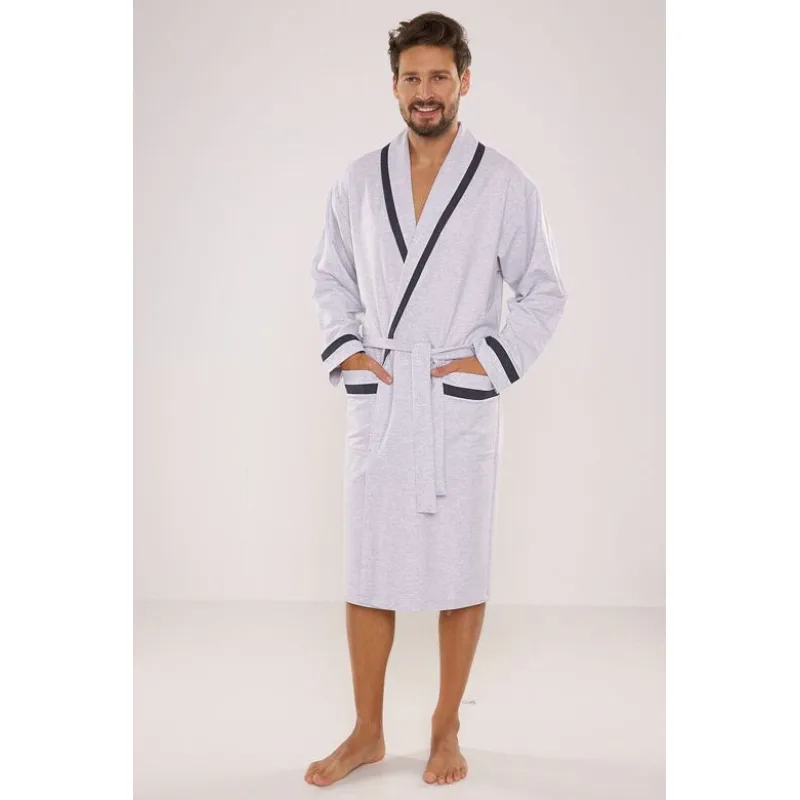 Pánsky župan Bruno IV svetlosivý 3XL