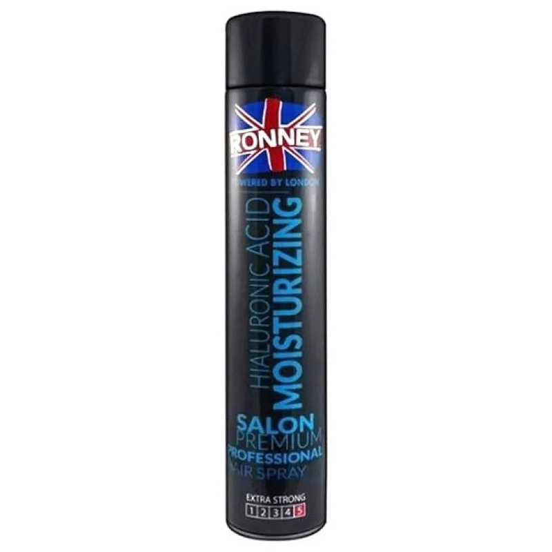 RONNEY London Moisturizing Hialuronic Acid Hair Spray 750ml - hydrataèný extra silný lak na vlasy