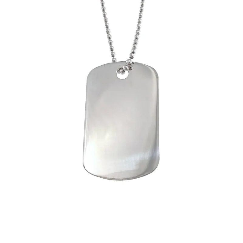 Strieborná retiazka identifikačná známka dĺžka retiazky 60cm