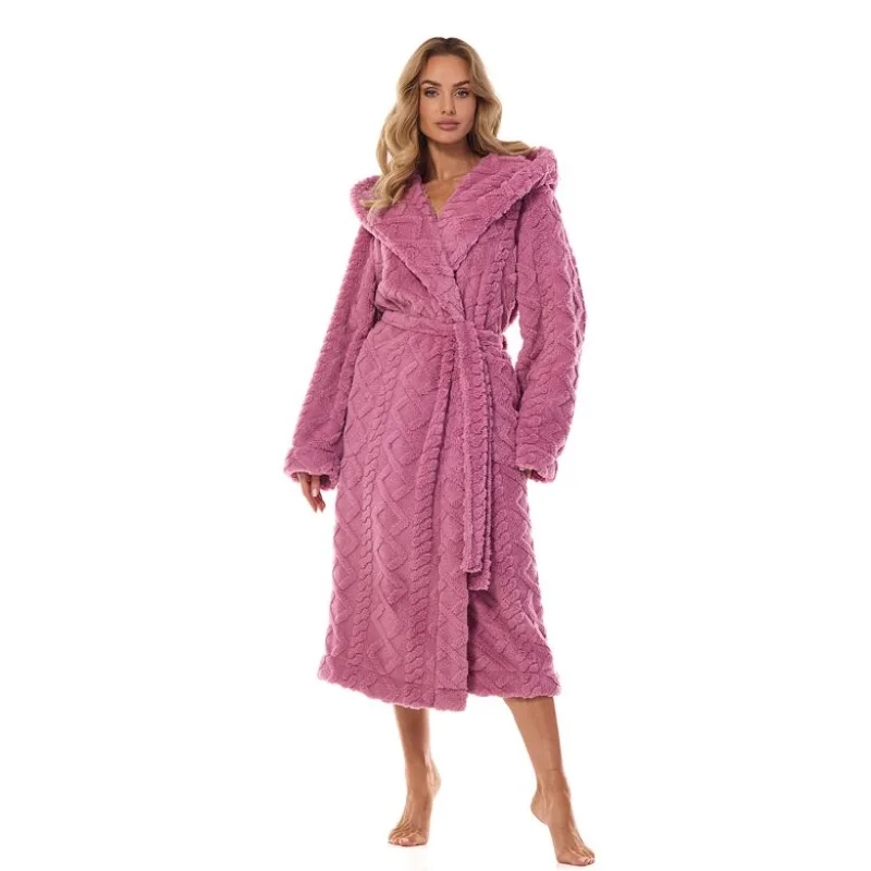 Dámsky dlhý župan Geo staroružový XXL