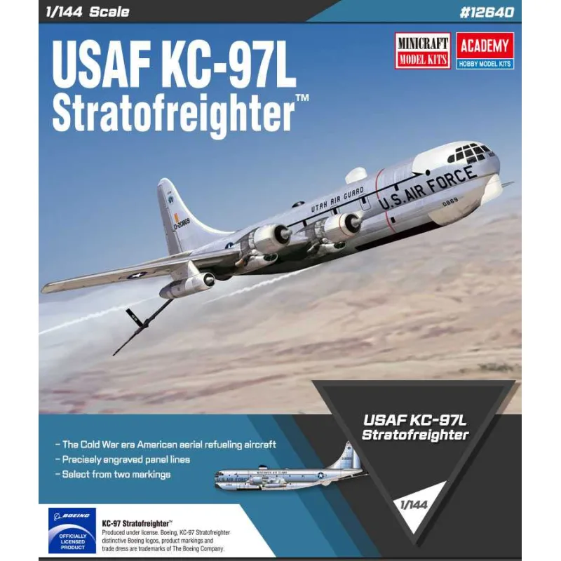 Academy Model Kit lietadlo 12640 - USAF KC-97L Stratofreighter (1:144)