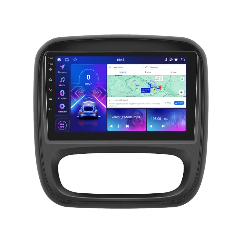 Bmode 2DIN autorádio BEX41 Android, Renault Trafic III / Opel Vivaro B BEX-UN06M/A7288