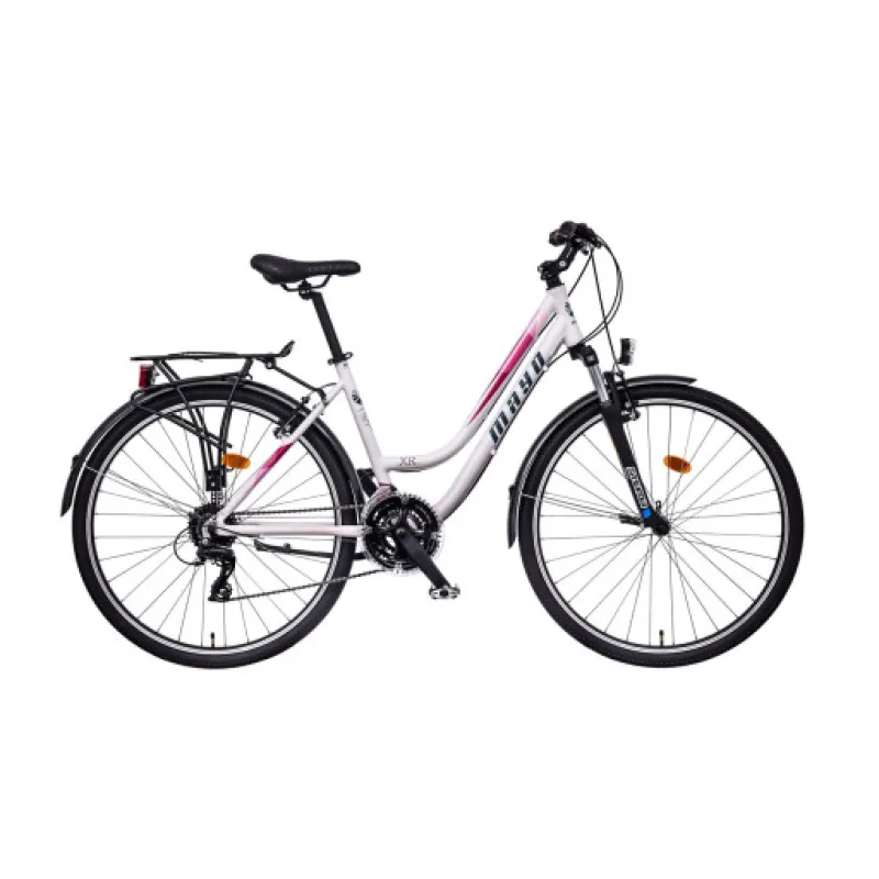Mayo XR Tour Lite Trek Low Dámské trekové kolo bílo-růžové
