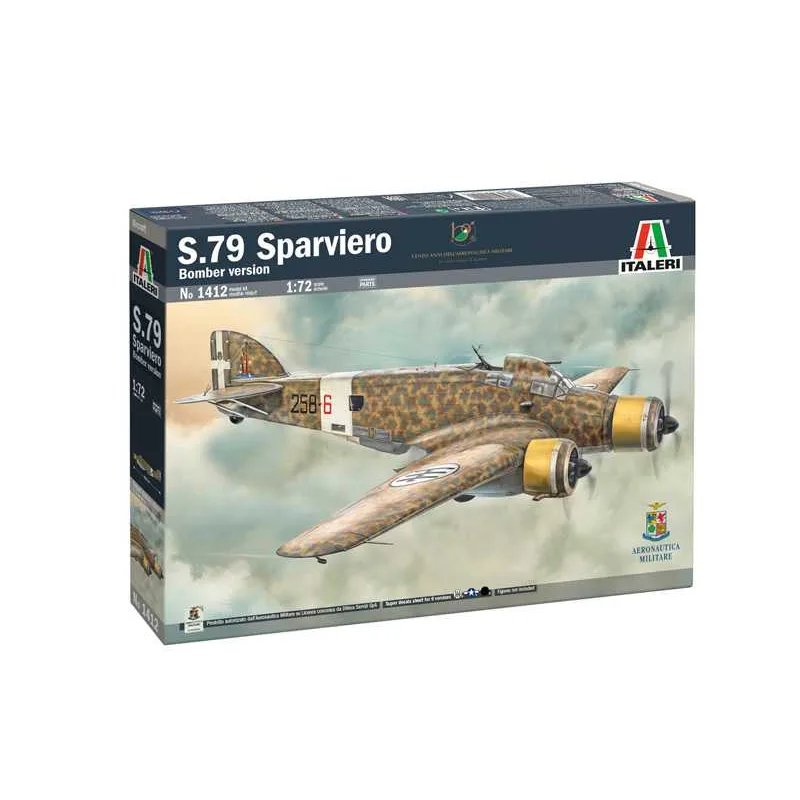 Italeri Model Kit lietadlo 1412 - SM-79 Sparviero Bomber edition (1:72)