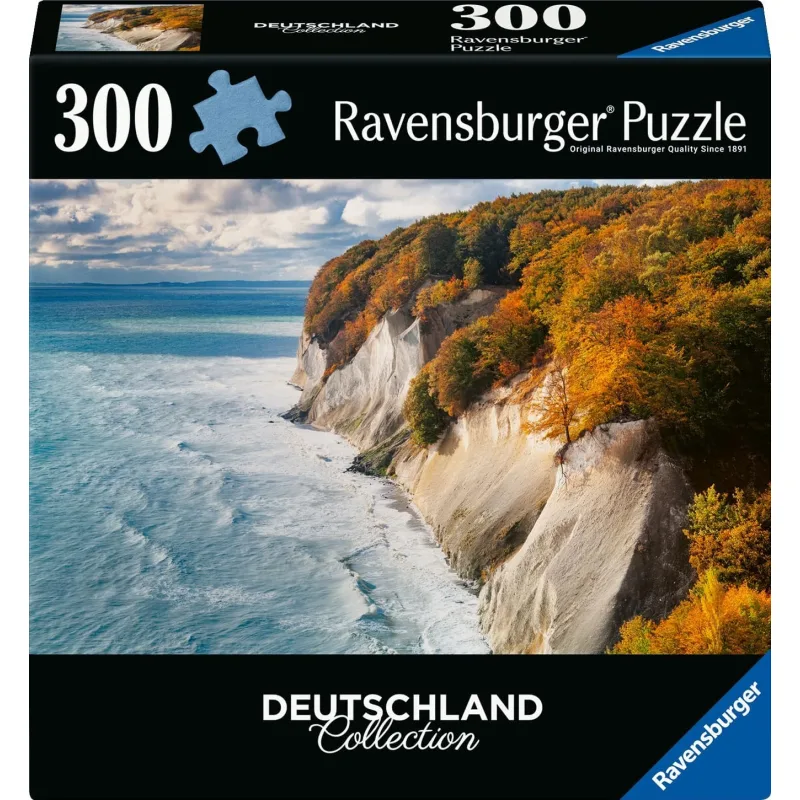 Puzzle Ravensburger 300 dielikov Nemecko: Kriedové skaly na Rujane
