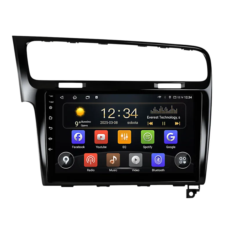 Isudar 2DIN autorádio T72-IEV135 Android, Volkswagen Golf VII T72-UN08/A7331BLACK