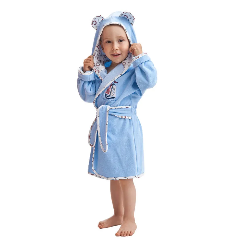 Chlapčenský župan Kubík modrý 104