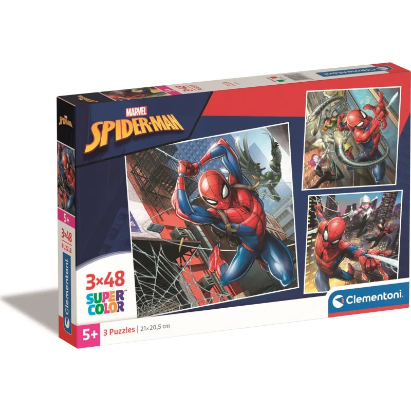 Puzzle pre deti Clementoni 3x48 dielikov Spiderman 3v1