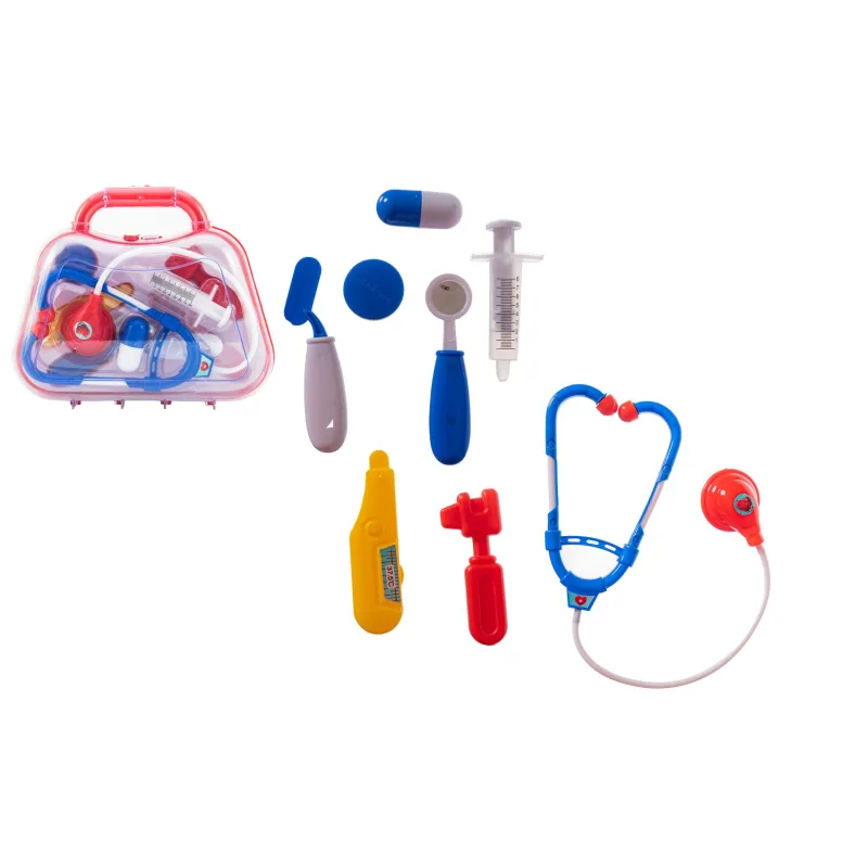 Teddies Sada doktor / lekár plast v plastovom kufríku 23x19x6cm v sáčku