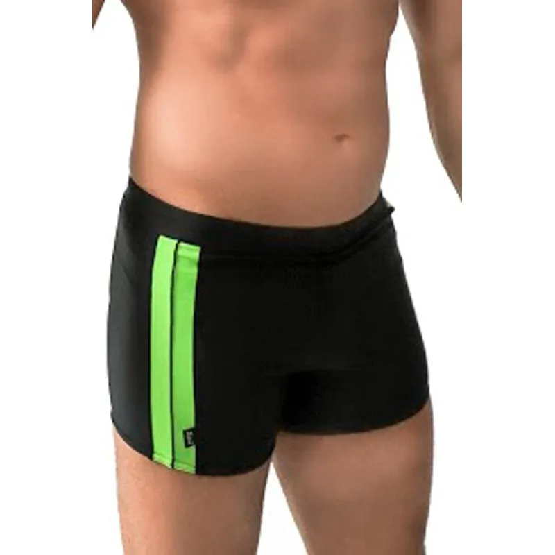 Pánske plavky Jamajka 3 čierno-zelené S