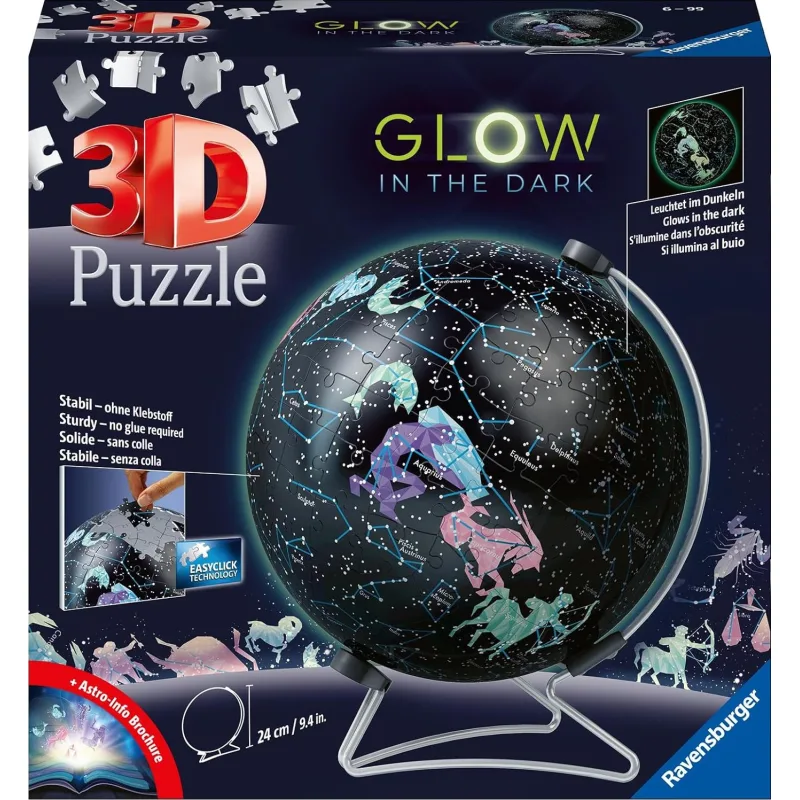 Ravensburger 3D Svietiaci puzzleball Hviezdny glóbus 190 dielikov