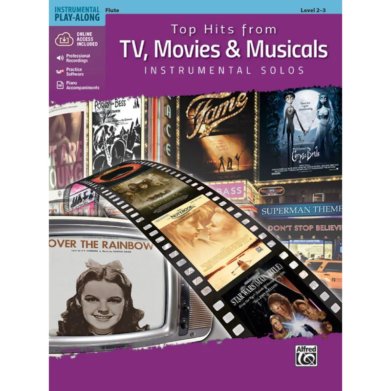 Alfred Music Top Hits From TV, Movies & Musicals - Flute + CD