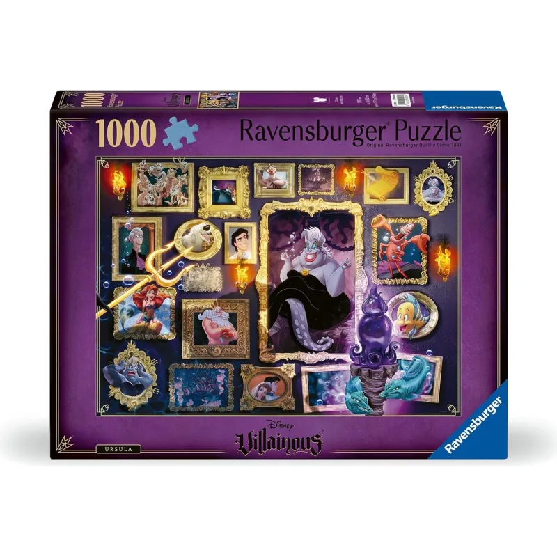 Puzzle Ravensburger 1000 dielikov Zloduchovia: Ursula