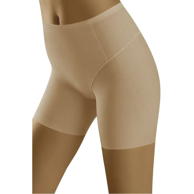 Bavlnené sťahovacie nohavičky Eco-OH béžové, predĺžené XXL