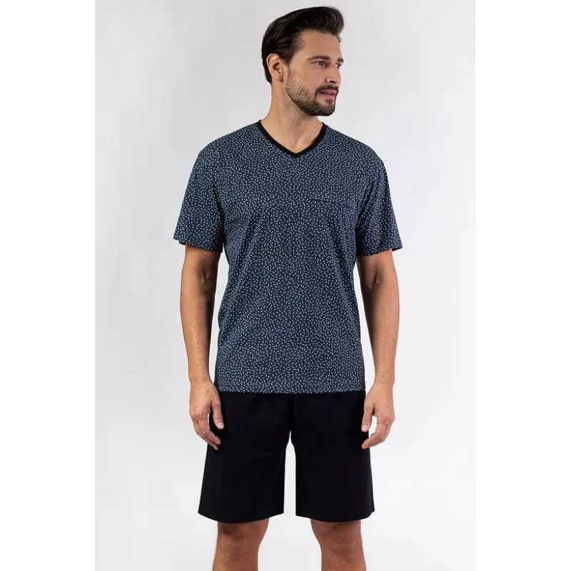 Pánske pyžamo Marek krátke sivé L