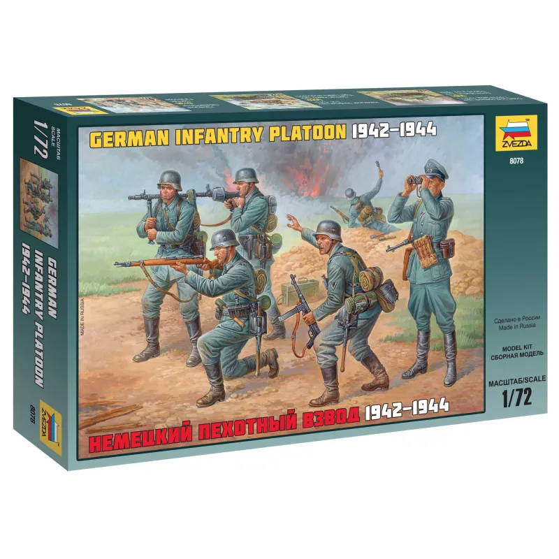 Zvezda Wargames figúrky 8078 - Nemecká pechota WWII (1:72)