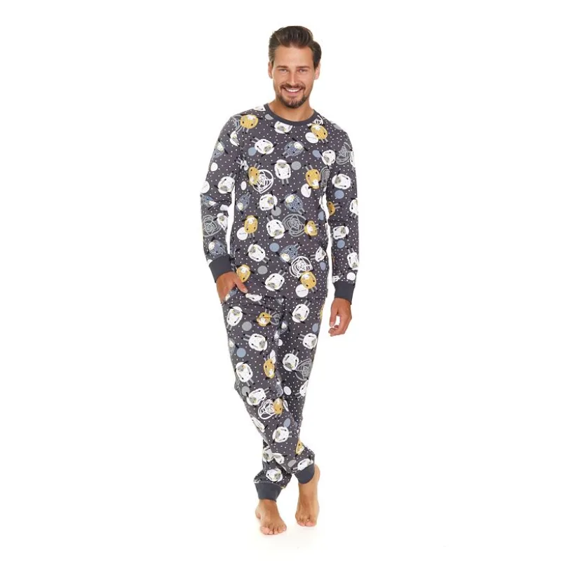 Pánske pyžamo Ovečka sivé M