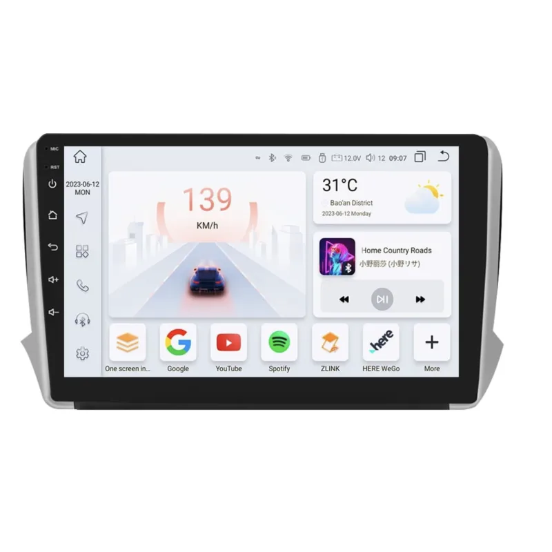 HIZPO KXPG208101 Autorádio 10,1“ Android pro Peugeot 208, 2008 Model: S101006 (6+64GB) CHR1671