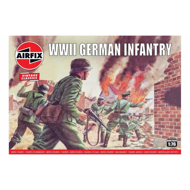 Airfix Classic Kit VINTAGE figúrky A00705V - WWII German Infantry (1:76)