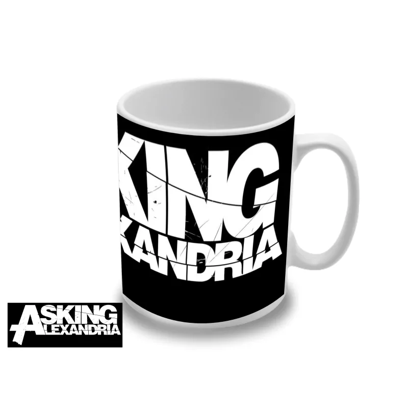 Asking Alexandria White Logo (hrnček)