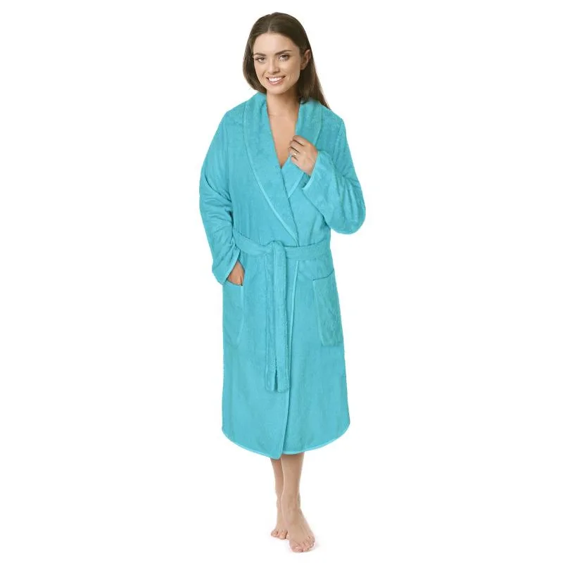 Bellatex Dámský froté župan, tyrkysový - vel. M