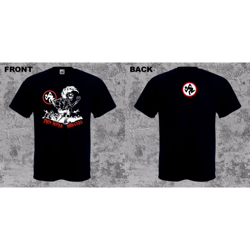 D.R.I. - Red Logo and Skeleton (tričko)